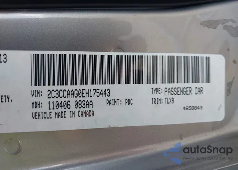 2014 Chrysler 300 from USA, damaged, VIN 2C3CCAAG0EH175443